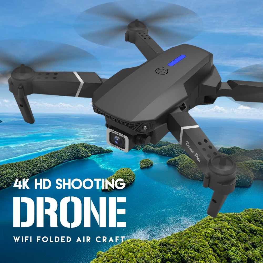 E88 Pro Quadcopter 4K HD WIFI FPV Drone 1080P กล้องความสูงถือ RC พับ Quadcopter Dron Rc เฮลิคอปเตอร์