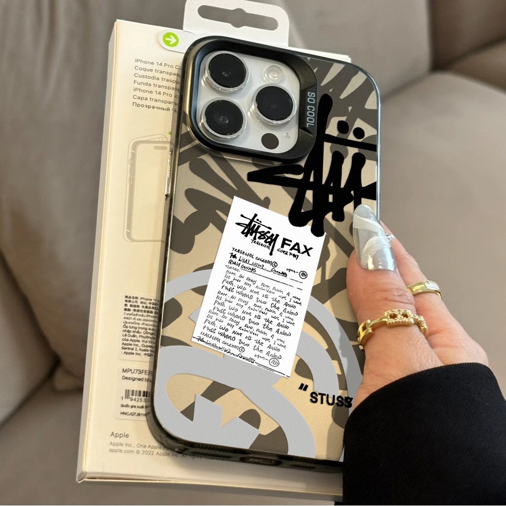 🔥COD🔥ใช้ได้กับ iPhone 11 12 13 14 15 16 Pro MAX 14 7 Plus XR XSMAX แบรนด์อินเทรนด์เคสโทรศัพท์แฟชั่นหรูหรา
