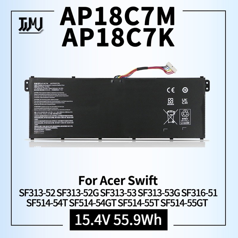 AP18C7M AP18C7K Battery for Acer Swift 3 SF313-52 SF313-52G SF313-53 SF313-53G SF316-51 5 SF514-54T 