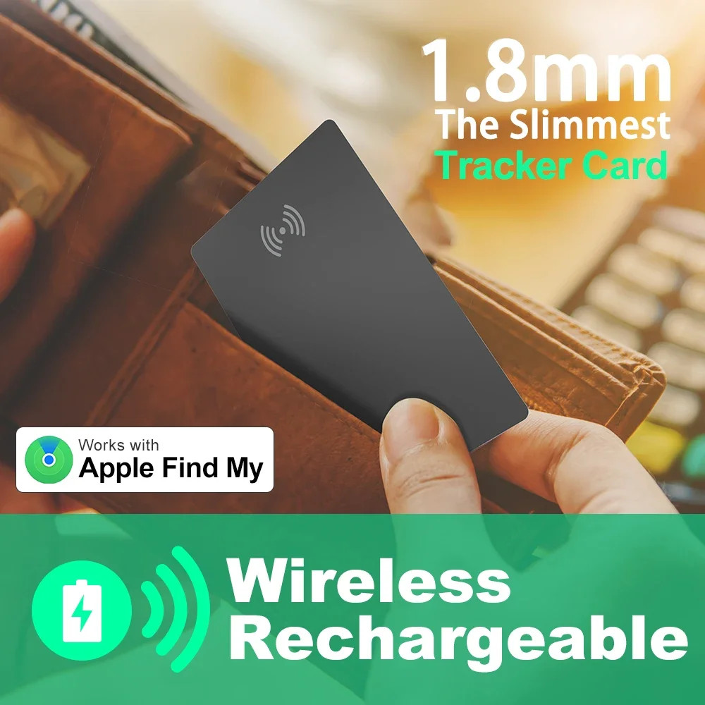GPS Tracker Location สมาร์ท Anti-loss Tag กระเป๋าสตางค์การ์ดติดตาม Ultra-thin สําหรับโทรศัพท์ IOS ค้