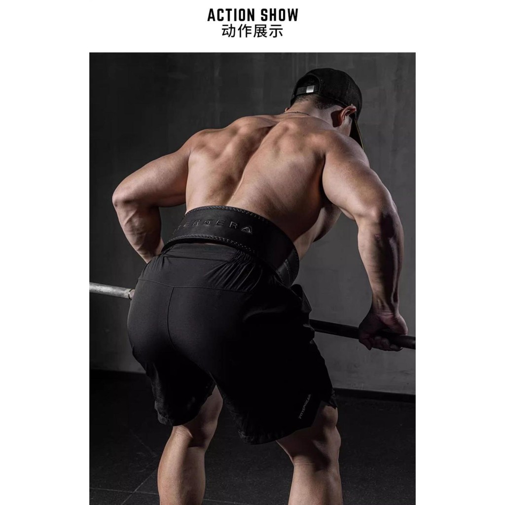 เข็มขัดฟิตเนสชาย Cowhide Deadlift Squat ยกน้ําหนัก Professional Quick Buckle ของแท้หนัง Lever Buckle Strength Lifting การฝึกอบรมเอว ราคา ถูกที่สุด ดีลบีเคเค แกลเลอรีภาพที่ 7
