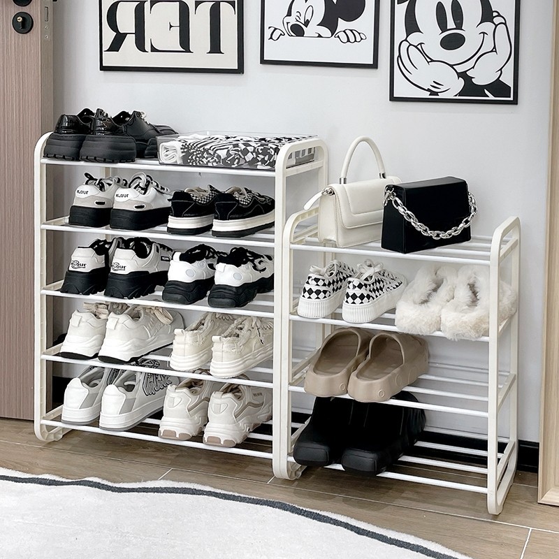 ME ชั้นวางรองเท้า  ผลิตจากท่อสแตนเลส สไตล์มินิมอล   โครงสร้างแข็งแรง  ทนทาน ดีไซต์สวย - รูปที่ 3