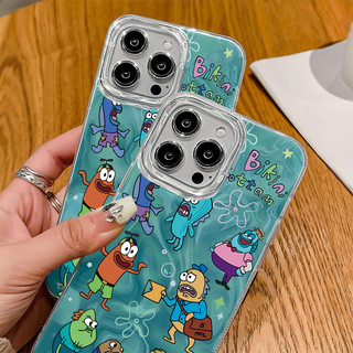 COD เคสไอโฟน13 ลายการ์ตูน  ปลาใต้ทะเลสีน้ำเงิน ใช้กับ iPhone11 12 13 14 15 16 Pro MAX PLUS X XS XR 6p 7p 8pP6/7/8/SE2020