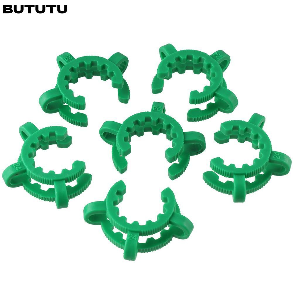 Butu 12 pcs Keck Clip, 24 Green Keck Clamp, Lab ใช้พลาสติก Standard Taper POM Ground Joints ข้อต่อ 24/29 และ 24/40