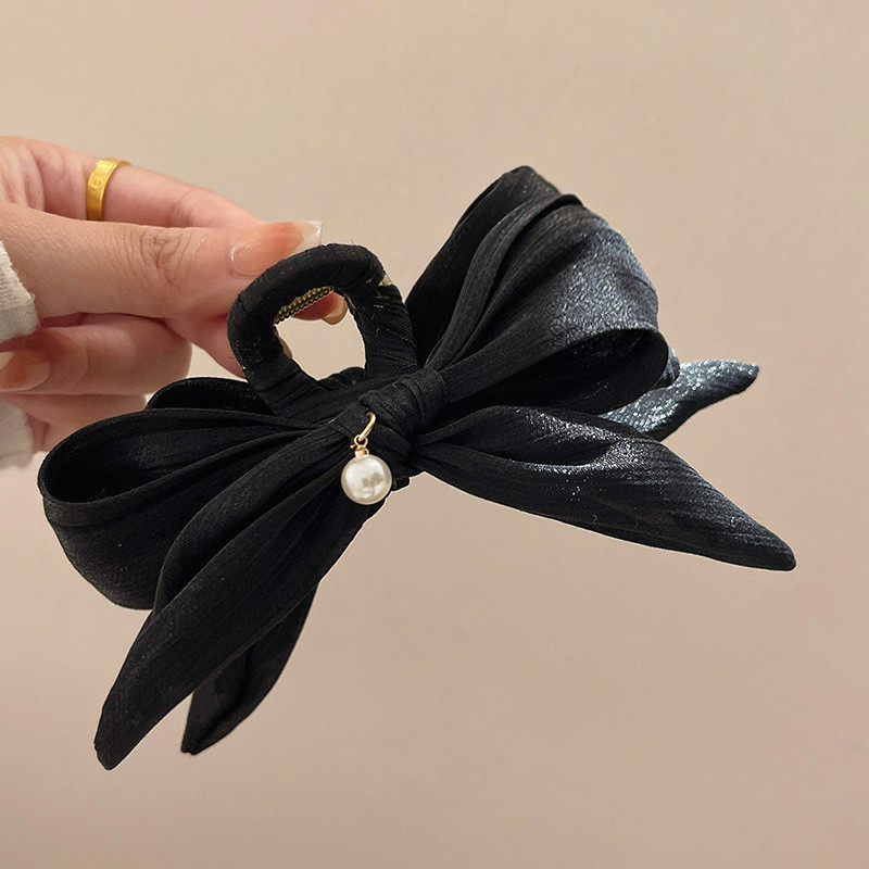 กิ๊บติดผม ประดับโบว์ และไข่มุก หรูหรา สไตล์เกาหลี แฟชั่นสําหรับผู้หญิง - รูปที่ 7