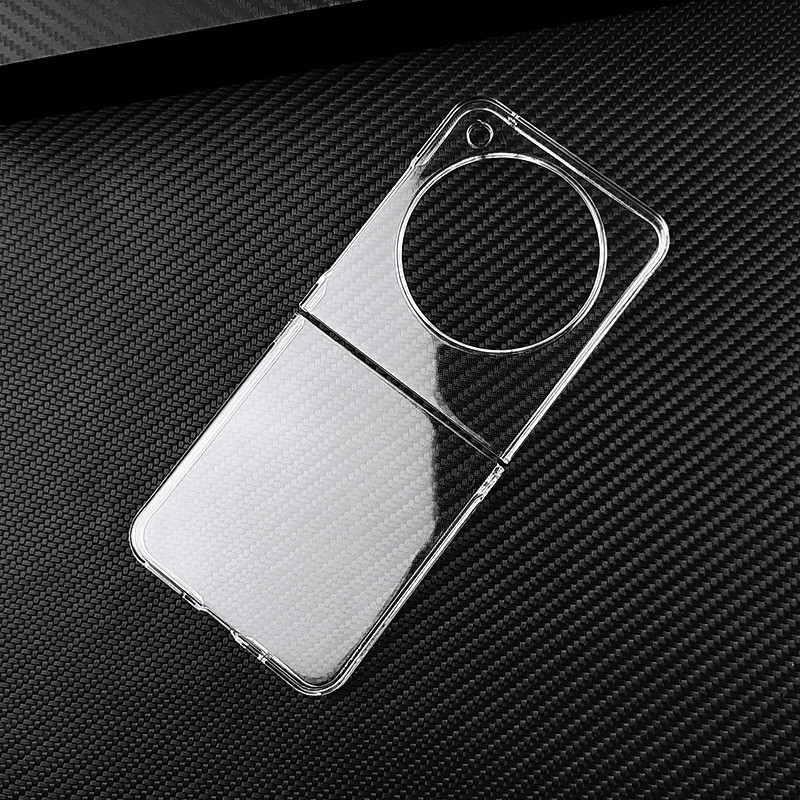 สําหรับ ZTE nubia Libero Flip LiberoFlip 5G 6.9 "Glossy Crystal Hard PC Full Cover Clear กล้องป้องกัน Snap Case