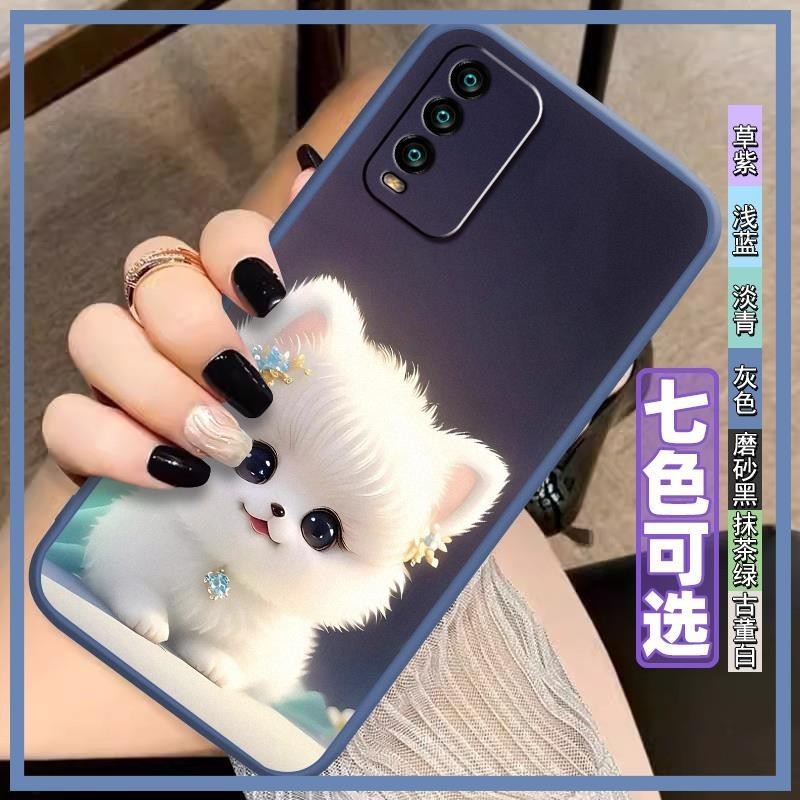 Couple Creative Phone Case For Redmi Note9 4G China/Redmi9T/9power soft TPU All-inclusive New Style female Texture male
