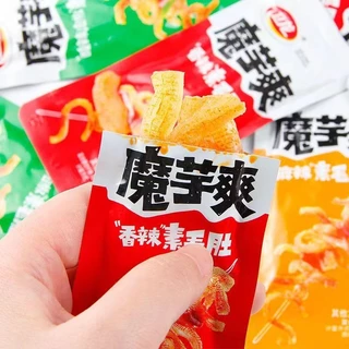 หมึกกรุบกล่องใหญ่ เพิ่ม50% ขนมบุกรสเผ็ด สีแดง ปรุงรสหม่าล่า เคี้ยวกรุบ อร่อยชาลิ้น ลองแล้วจะติดใจ