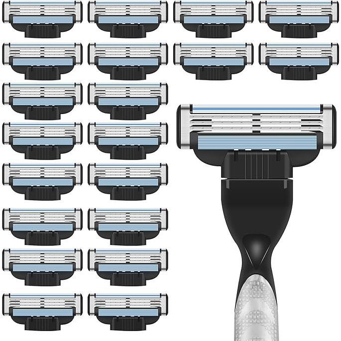 16 ชิ้น/12 ชิ้น/8 ชิ้นสําหรับ mach 3 ใบมีดโกนชายตลับหมึกเติม