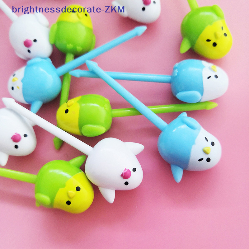 [Brightdecorate] ส้อมจิ้มผลไม้ ขนมเค้ก เบนโตะ ลายการ์ตูนน่ารัก ขนาดเล็ก สําหรับเด็ก [TH]
