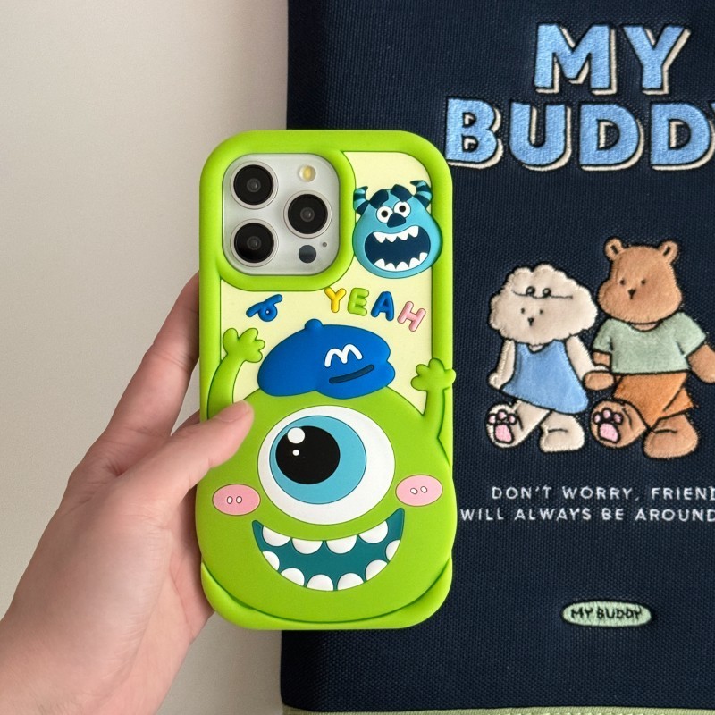 SAMSUNG สําหรับsamsung Galaxy S24 Ultra S23FE S21FE A54 A15 A25 A24 A13 A32 A12 A51 น่ารักDisneyการ์ตูนBig Eye Monsters Universityซิลิโคนกันกระแทกปกหลังกรณี
