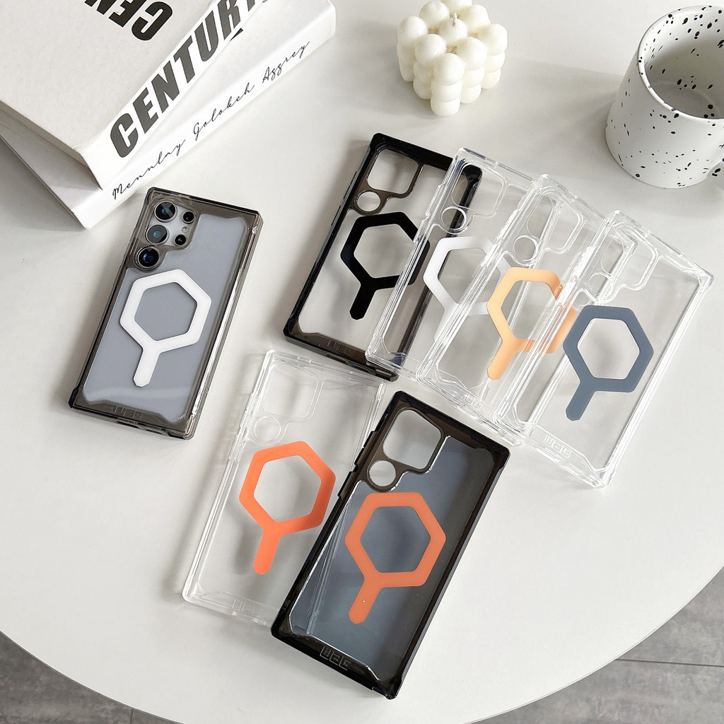 Uag เคสโทรศัพท์มือถือแบบใส กันกระแทก พร้อมแม่เหล็ก สําหรับ Samsung Galaxy S24 Ultra S24 Plus S24+ S24ultra S24plus