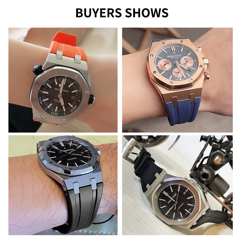 สายนาฬิกาข้อมือ ยางซิลิโคนนิ่ม 27 มม. 28 มม. 30 มม. สําหรับ AP Royal Oak Offshore Series