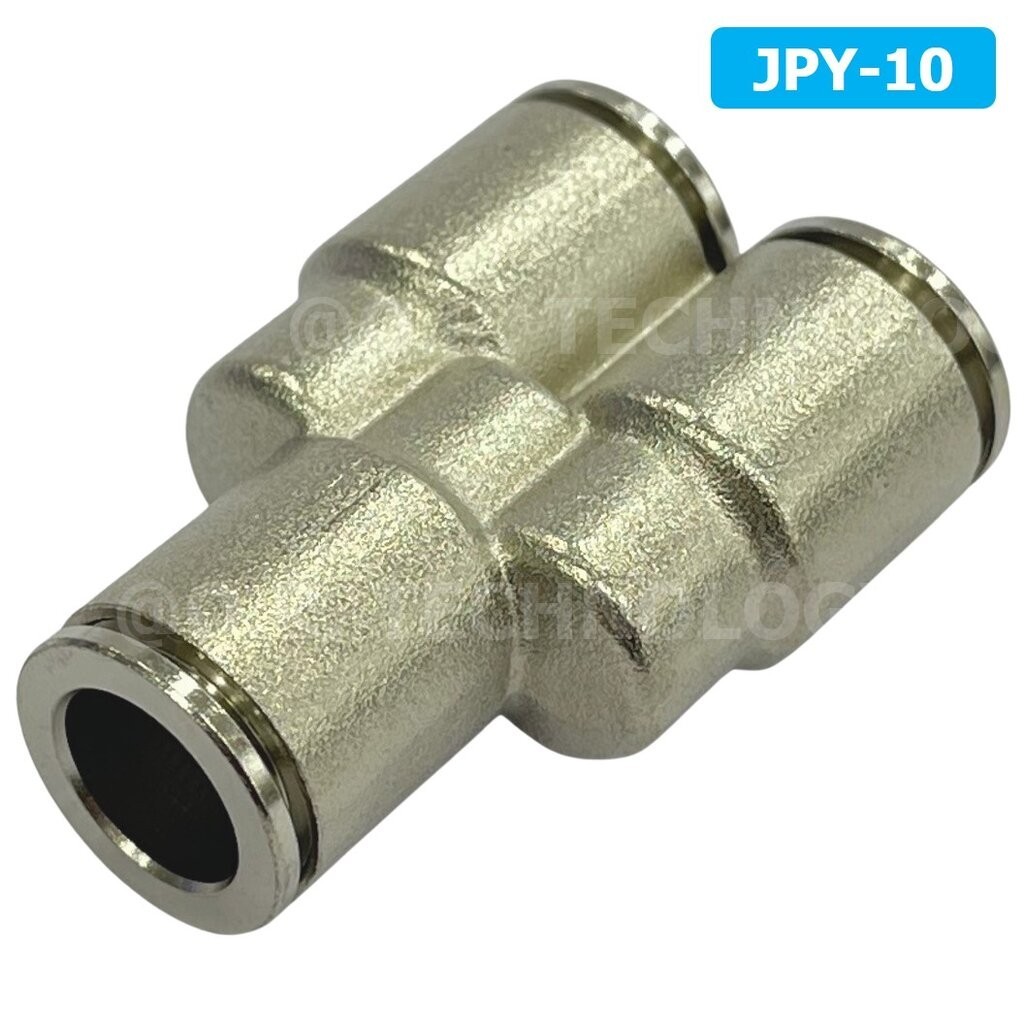 JPY ข้อต่อลมสแตนเลส 3ทาง ตัวY STAINLESS 3 Way Y Equal Union Fitting Air Connector JPY-4/6/8/10/12/14/16 ข้อต่อลม 3ทาง