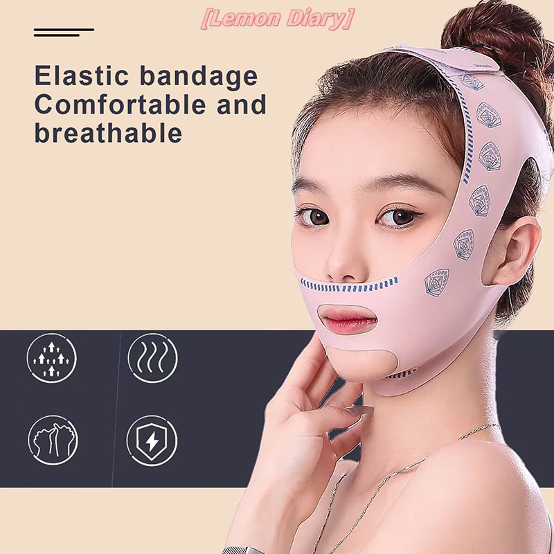 Ld| ใหม่ มาสก์หน้า V-Line ยกกระชับใบหน้า และแก้ม ลดริ้วรอย ระบายอากาศ