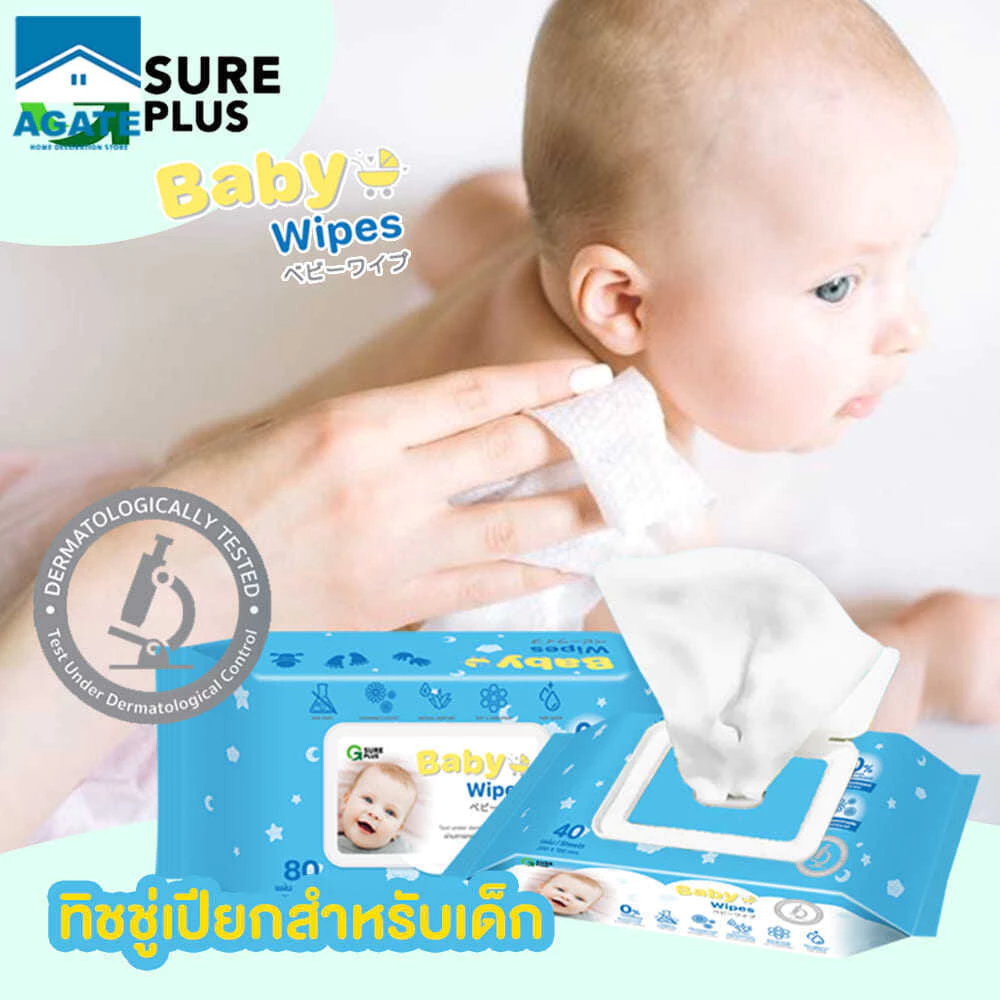 【ราคาขายส่ง】ทิชชู่เปียก 20แผ่น*12ซอง/80แผ่น*2ซอง Baby Wipes กระดาษเปียก สูตรอ่อนโยน นุ่มสบาย ไม่ระคายเคือง KSG