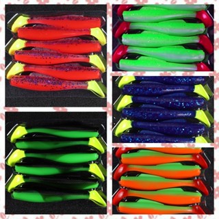 สีใหม่!! 6 ชิ้น/pkt TPR เหยื่ออ่อนลอย 8 ซม.5g ตกปลา Lure พลา…