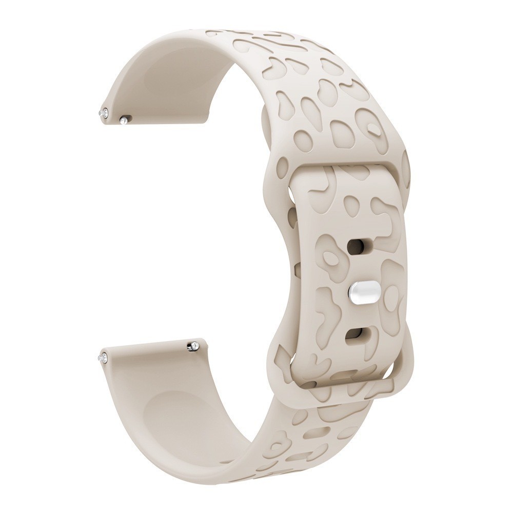 18 มม.22 มม.ซิลิโคน Cheetah เสือดาวแกะสลักสําหรับ Garmin Vivoactive 4 4 S Forerunner 265 265S 255 255S เพลง Venu 2 2 2s 3