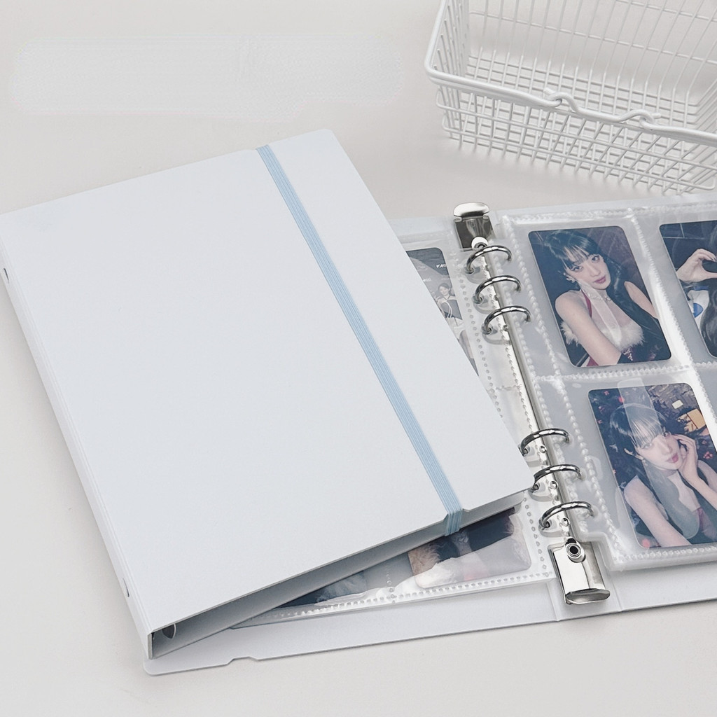 A5 Pp Binder อัลบั้มภาพเนื้อแมตต์ 6 หลุมสไตล์เรียบง่าย