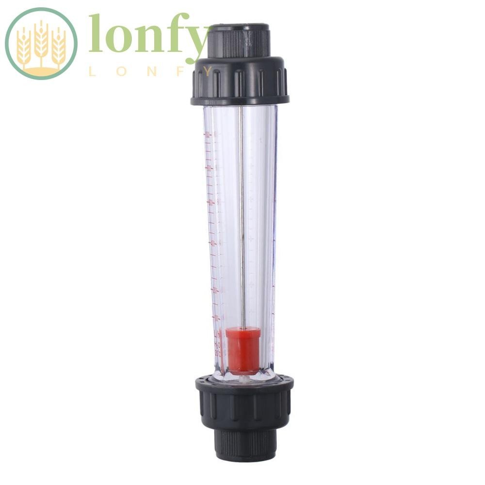 Lonfy Rotameters, หลอดพลาสติก LZS-15D Peak Flow Meter, ติดตั ้ งง ่ าย 100-1000L/H Liquid Water Flow Meter