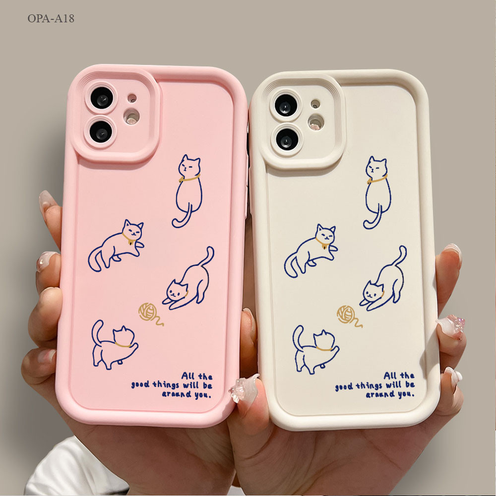 OPPO A18 A17 A38 A31 A15 A16 A3S A58 A54 A94 A57 A7 A5S A12 A9 A16K A78 A74 A76 Reno 10 5 Pro 4G 5G 2020 เคสออปโป้ JT