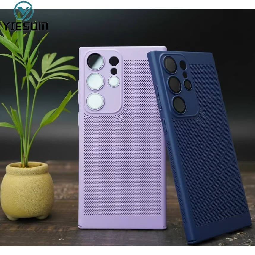 ความร ้ อนกระจายตาข ่ ายเคสโทรศัพท ์ สําหรับ Samsung Galaxy S22 Ultra S22 Plus S21 Plus S21 Ultra S21 FE S20 FE กันกระแทก Hard PC ฝาครอบ