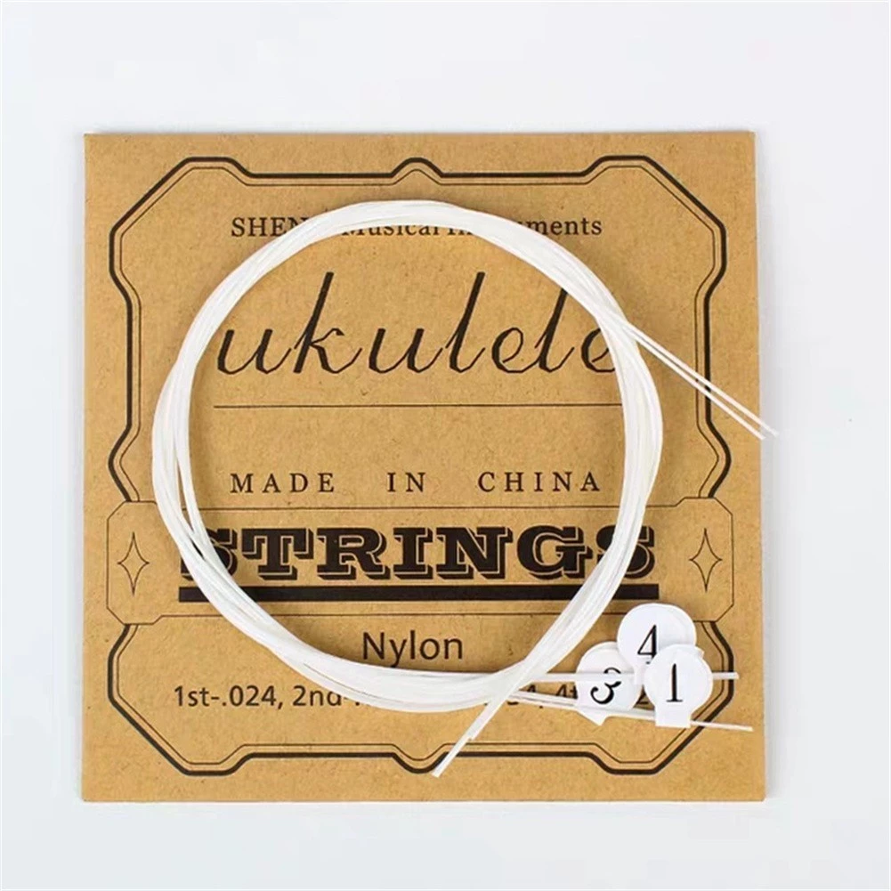 4 ชิ้น/เซ็ตสายไนลอน Universal Ukulele String สําหรับ 21in 23in 26in Ukuleles เครื่องดนตรีและอุปกรณ์
