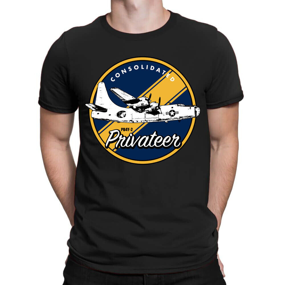 เสื้อยืดลายเครื่องบิน Pb4Y-2 Privateer Jet สไตล์กราฟิกศิลปะ