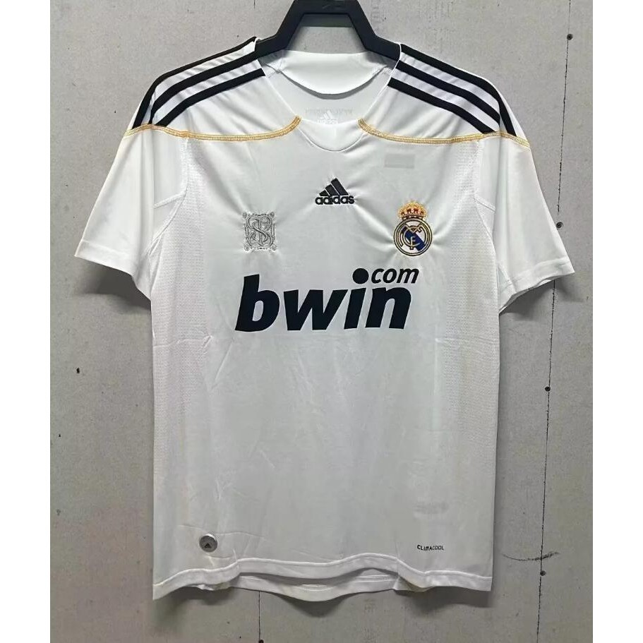 2009-10 Real Madrid Home เสื ้ อฟุตบอลคุณภาพสูงผู ้ ชายเสื ้ อแขนสั ้ น