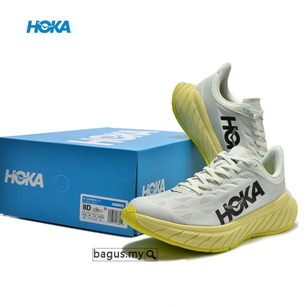 2024 [ คลังสินค ้ าพร ้ อม ] Hoka One Carbon X2 Blue Men Women Unisex Professional Running Shoes wide art.11