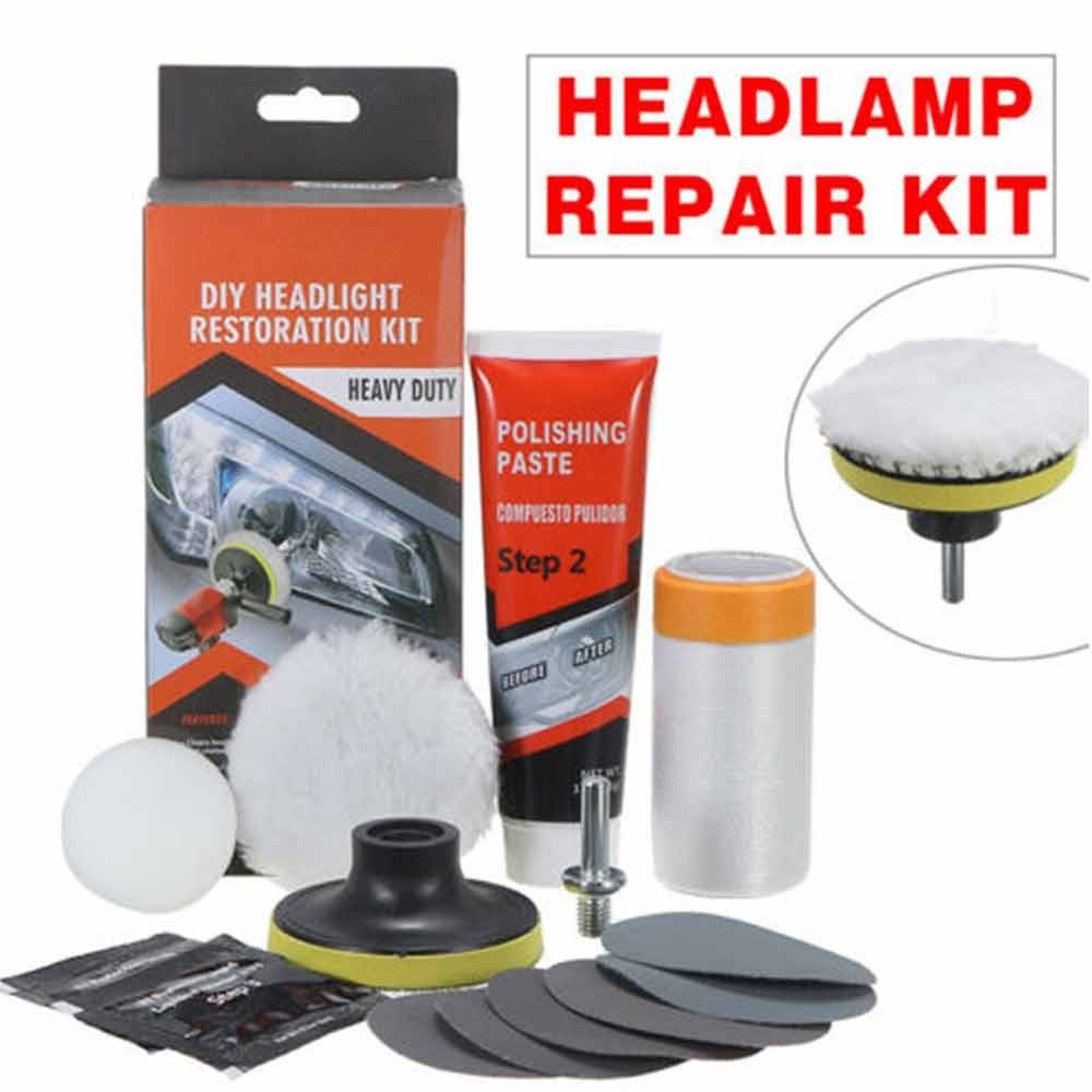 Car Vehicle Buffing Sanding Polish Headlight Restoration Kit Car Polishes & Waxes