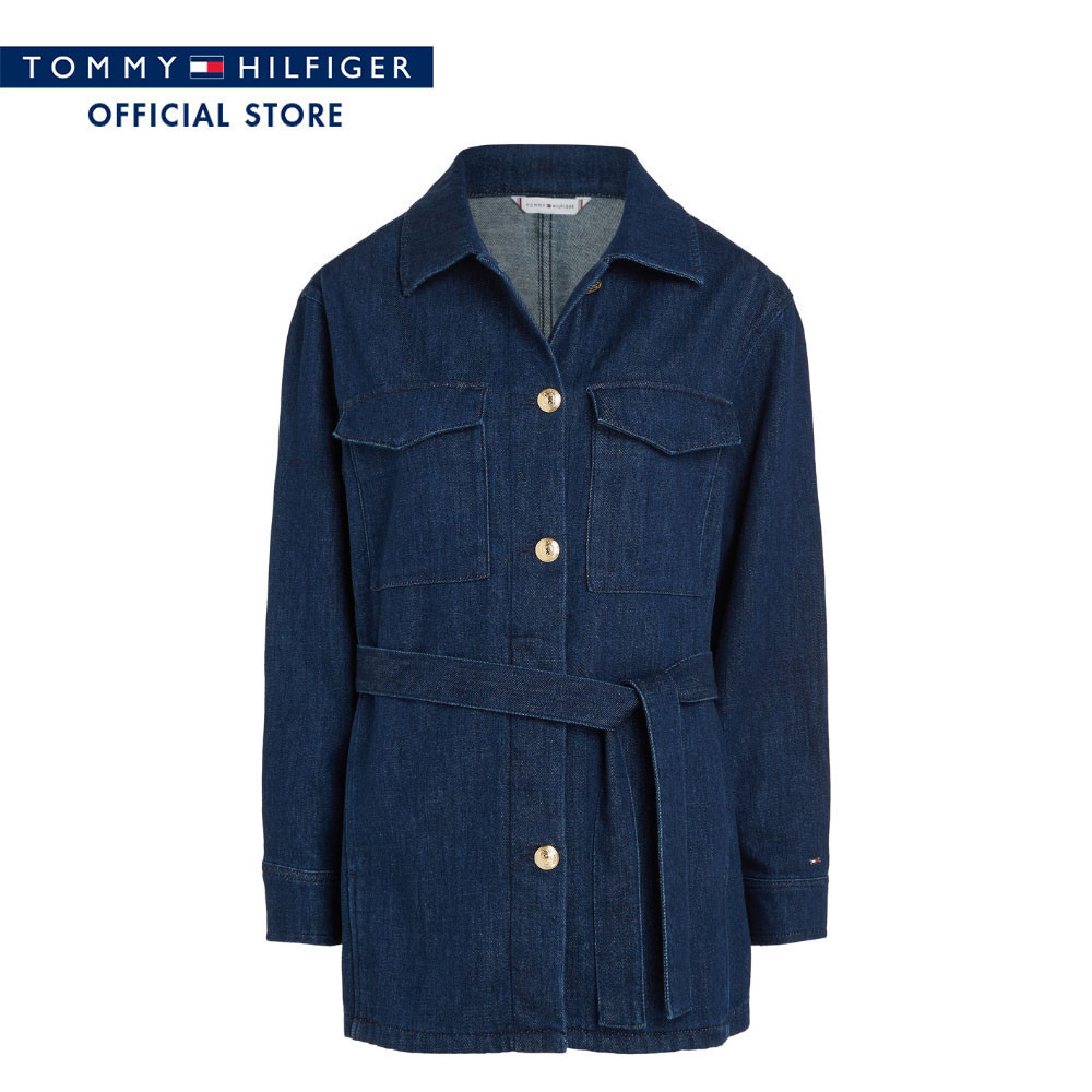 Tommy Hilfiger เสื้อแจ็คเก็ต ผู้หญิง รุ่น WW0WW38917 1BJ - สีสียีนส์