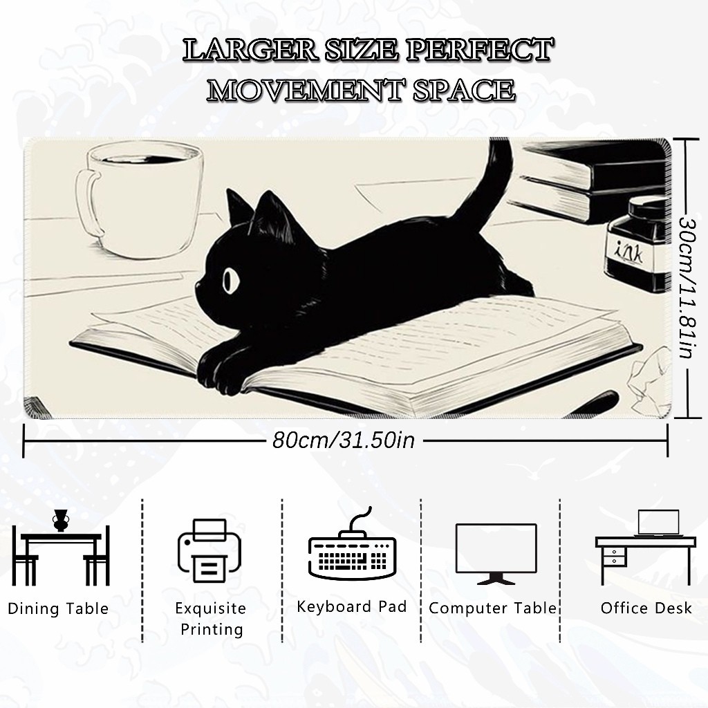 แผ่นรองเมาส์ / Desk Mat แผ่นใหญ่  Gaming Mousepad