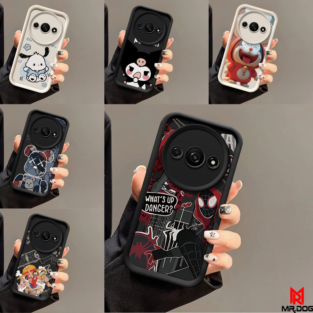 เคส Redmi A3 รูปแบบอะนิเมะ TPU Soft ซิลิโคนป้องกันการตกกรณีโทรศัพท์ HTTY