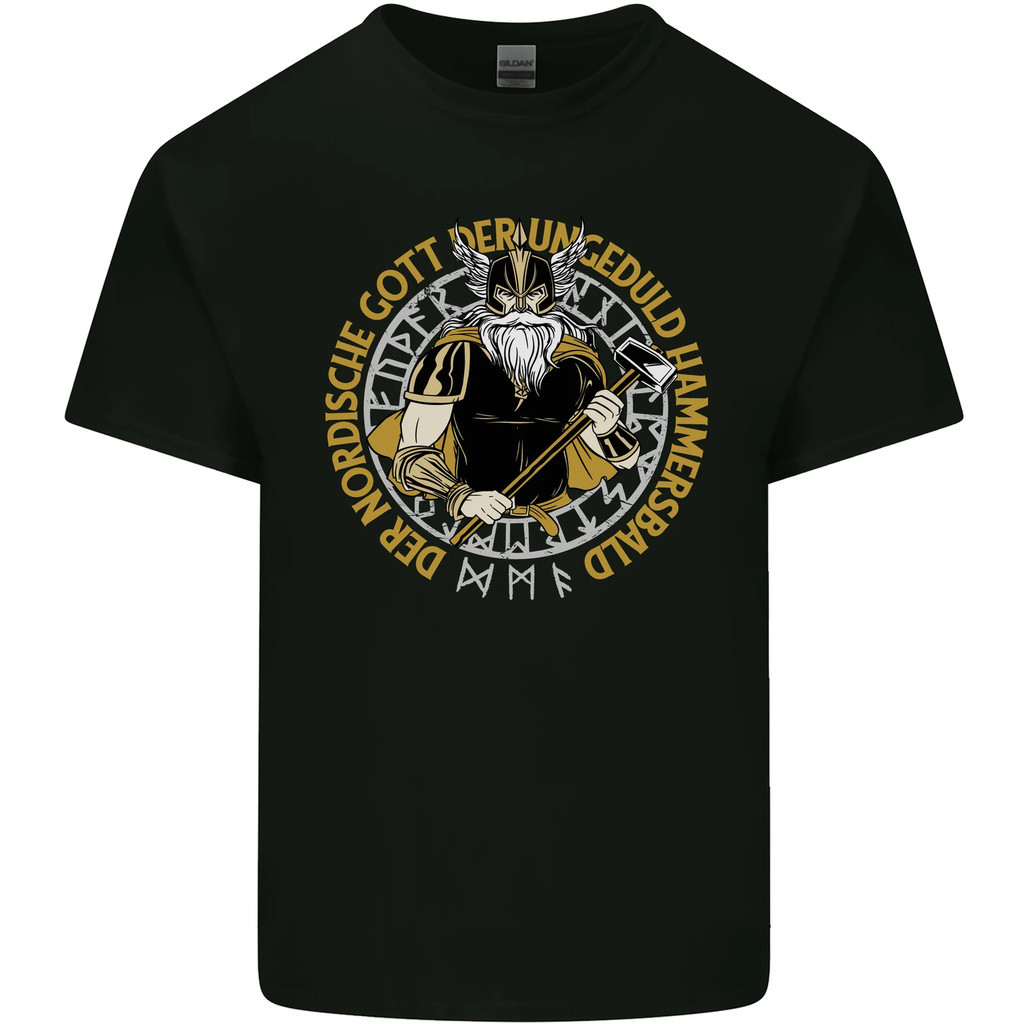 A Viking Man Mens Cotton T-Shirt Tee Top