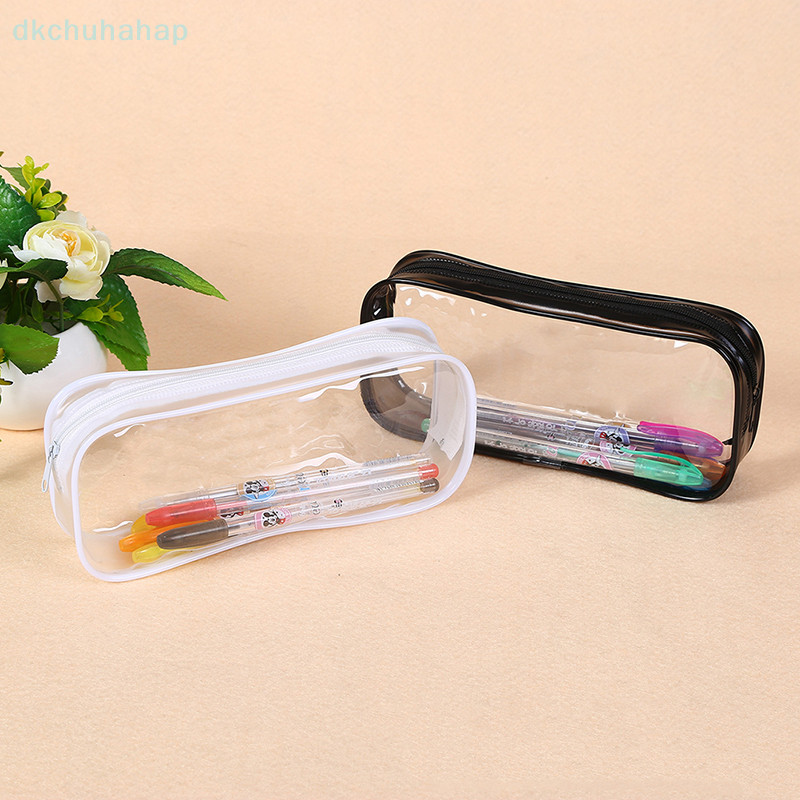 [DKC ] กล ่ องดินสอพลาสติกใสแบบนุ ่ ม Student Pvc Clear Pen Bag กระเป ๋ าใส