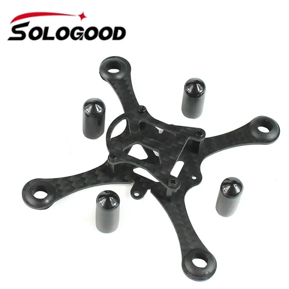 Sologood คาร์บอนไฟเบอร์ Hollow ถ้วยกรอบแปรง Mini Plane กรอบชุด 100 มม.ฐานล้อสําหรับในร่ม FPV Racing Quadcopter เครื่องบิน