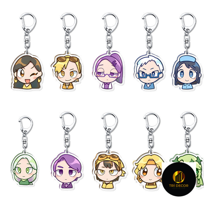 Mbti16 บุคลิกภาพพวงกุญแจผู้หญิง INFP INFJ ENFP ENTP อะคริลิค Key Chains Man พวงกุญแจกระเป๋าจี้ Kawaii อุปกรณ์เสริม