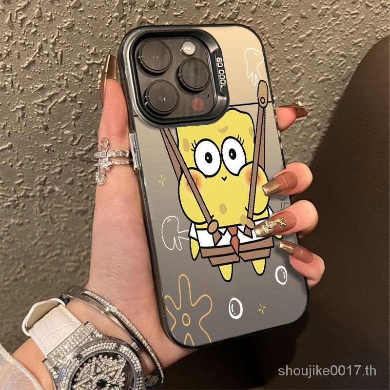 Spongebob SquarePants เหมาะสําหรับ Apple iPhone15 14 13 12 11promax15 14 13 12 11pro 14 13 12 11 xsM/x XR 7p/8Plus Universal ทนทานกันกระแทกเคสโทรศัพท ์