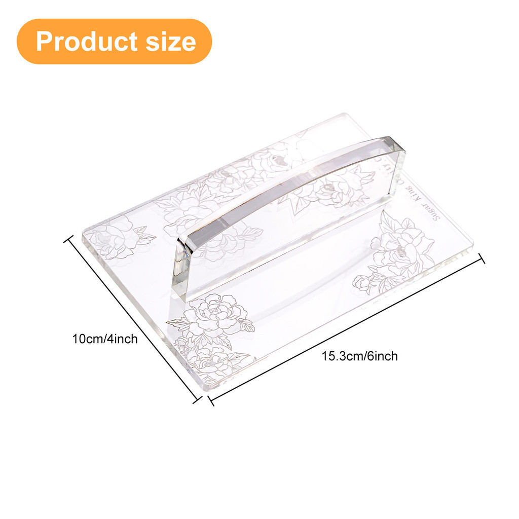 Fondant เค้ก Flattener Fondant เครื่องมือครัวเบเกอรี่เครื่องมือ Rose รูปสี่เหลี่ยมผืนผ้า Fondant เค้