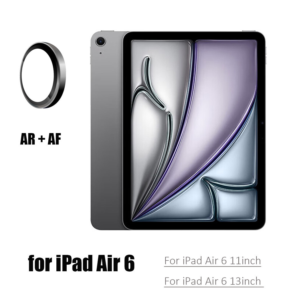 เลนส์กล้องด้านหลังป้องกันกระจกนิรภัยสําหรับ iPad air 6 2024 M2 air 13 air 11 A2899 A2902 AR + AF โลห