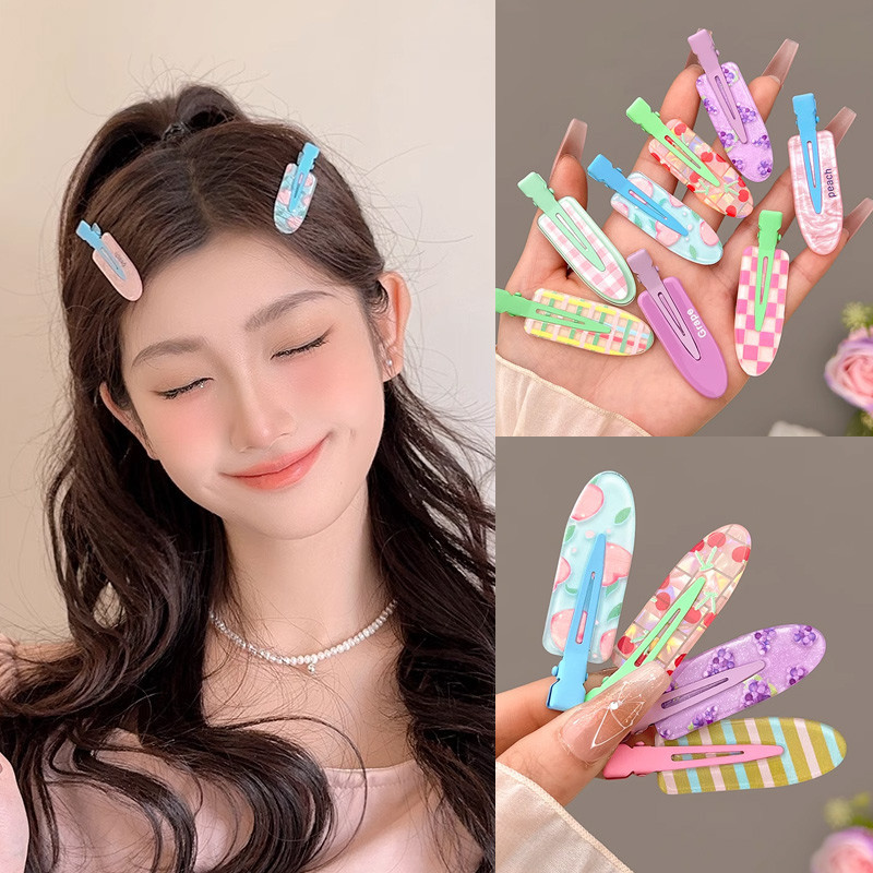 Dopamine น่ารัก Traceless Hairpin ผู้หญิงหน้าผากด้านข้าง Bangs คลิป 2024 เครื่องประดับผมใหม่