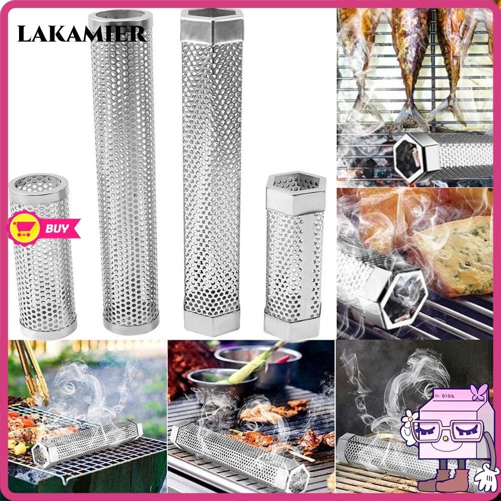 LAKAMIER กล่องสเตนเลสสตีล สําหรับรมควันบาร์บีคิว ตั้งแคมป์