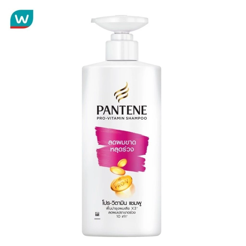 Pantene แพนทีน แชมพู โปร-วิตามิน แฮร์ ฟอล คอนโทรล 380 มล.แชมพูลดผมขาดหลุดร่วง