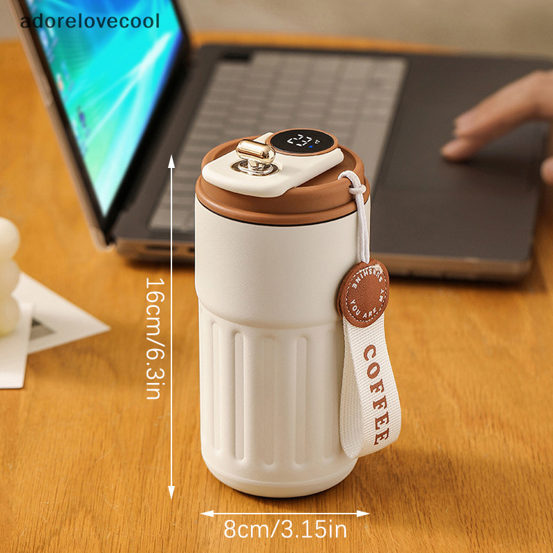 Adth สมาร ์ ท Thermos ขวด LED อุณหภูมิจอแสดงผลถ ้ วยกาแฟสแตนเลส Tumbler แก ้ วแบบพกพาสูญญากาศกระติกน ้ ําร ้ อน Martijn
