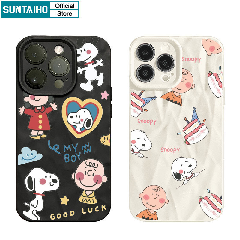 Suntaiho ตลกน่ารักปลอกการ์ตูนรูปแบบเคสโทรศัพท์สําหรับ Iphone 15 14 12 13 11 Pro Max IP 7 8 Plus Iphon X Xs XR Xs Max ซิลิโคนนุ่มพรีเมี่ยมกันกระแทกปกหลัง