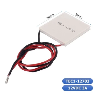 แผ่นร้อนเย็น แผ่นเพลเทียร์ (Peltier) แผ่นทำความร้อน-เย็น 12VDC Thermoelectric Cooler Peltier TEC1