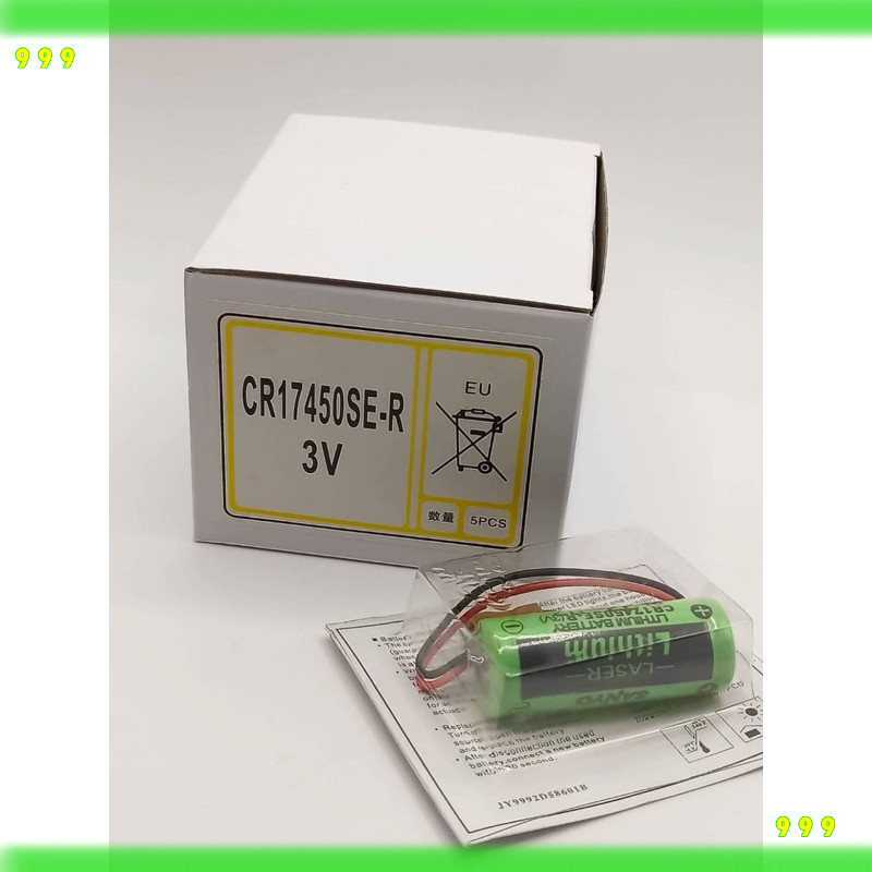 งานแท้ปีใหม่สุด CR17450SE-R 3 V CR17450 17450 GE FANUC เปลี่ยนแบตเตอรี่