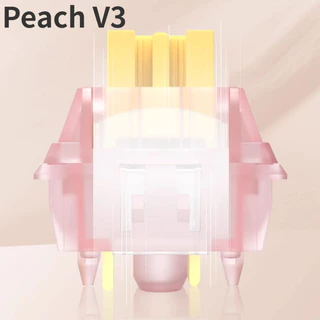 Outemu Silent Peach Switches V3 Silent Lemon V3 Customing Mechanical Keyboard Linear Switch Factory Prelubed 5pin พร้อมคู่มือแสง ความรู้สึกที่มั่นคงและเรียบเนียนมากขึ้น