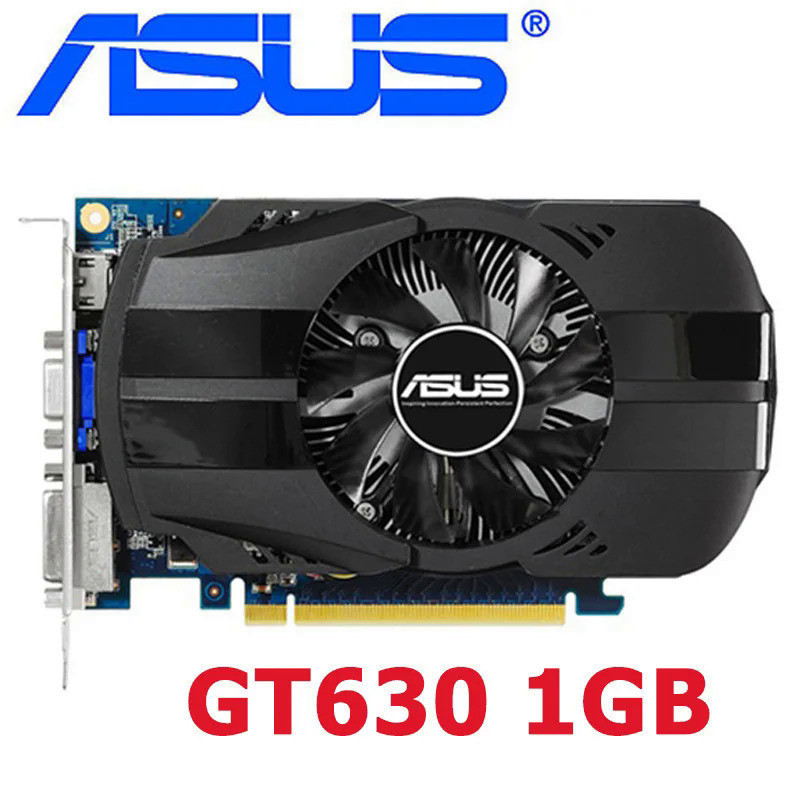 Asus-630 GT กราฟิกการ์ด 1GB 128 บิต GDDR5 original gt630-1GB การ์ดสําหรับ Nvidia VGA GeForce gt630 ก